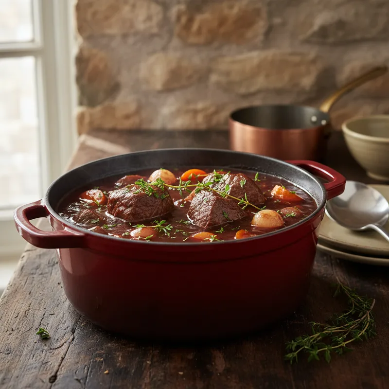 Bœuf bourguignon traditionnel : la recette authentique