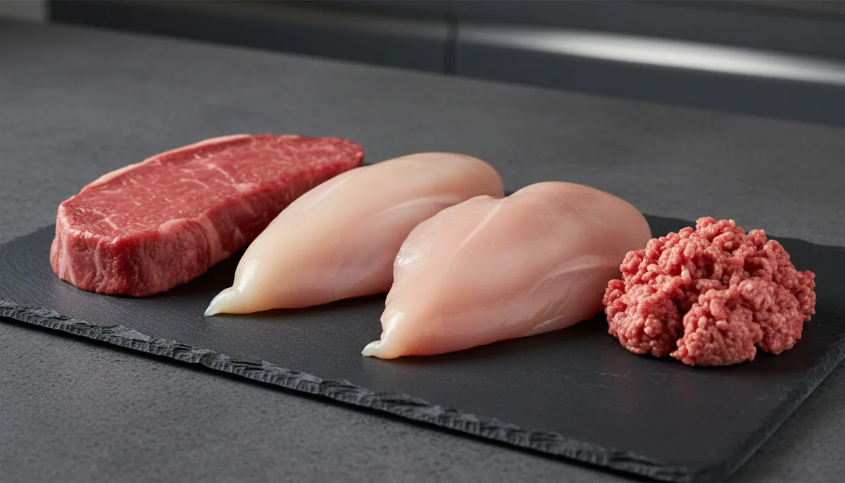 Protéine et viande : teneur par type, viande hachée et besoins quotidiens